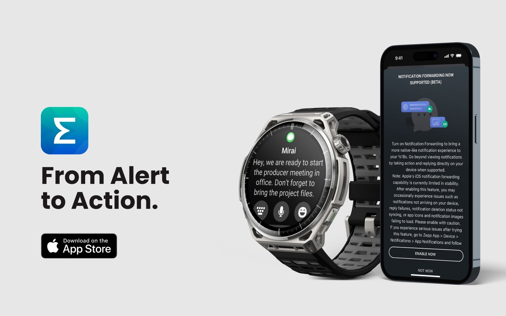 Amazfit ra mắt tính năng chuyển tiếp thông báo cho iOS