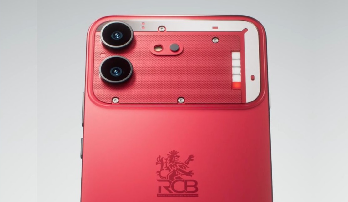 Thiết kế của Nothing Phone (4b) phiên bản RCB chính thức được công bố