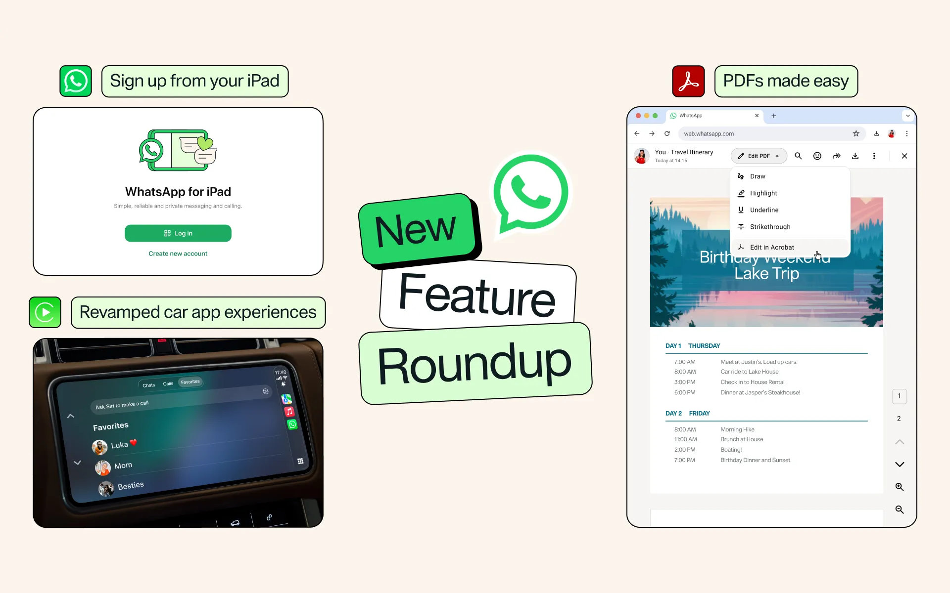 WhatsApp cập nhật cho phép tạo tài khoản trên iPad