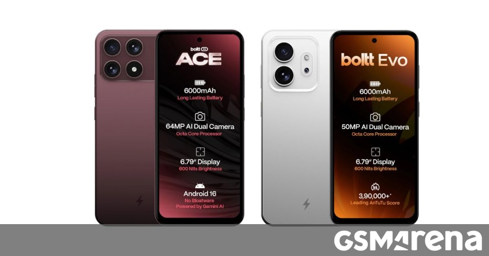 Boltt Ace 5G và Evo 4G ra mắt với pin 6.000mAh và giá cả phải chăng