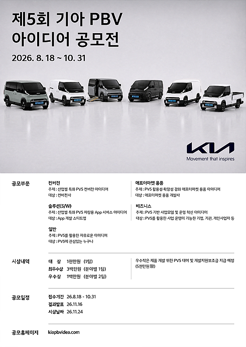 Kia tổ chức cuộc thi ý tưởng PBV liên quan đến mẫu xe PV5
