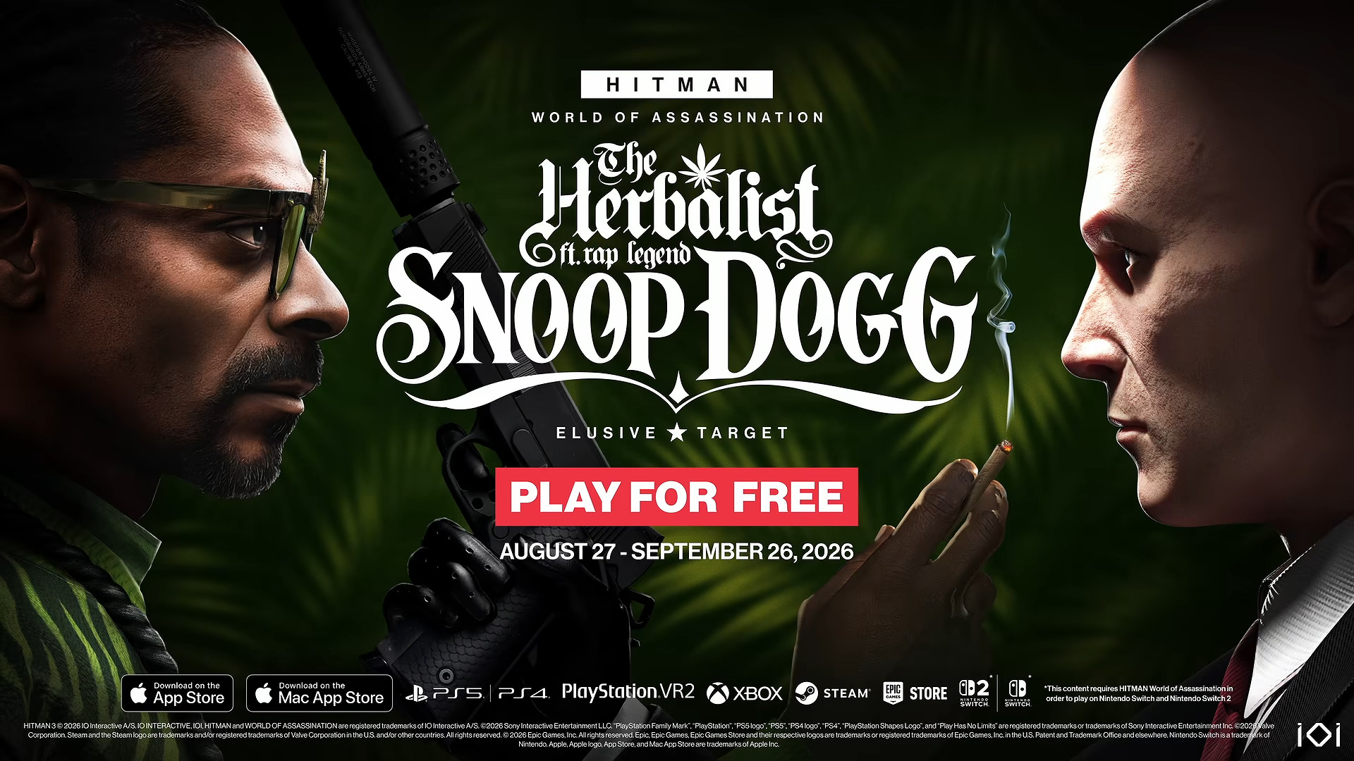 Snoop Dogg trở thành mục tiêu trong HITMAN: World of Assassination