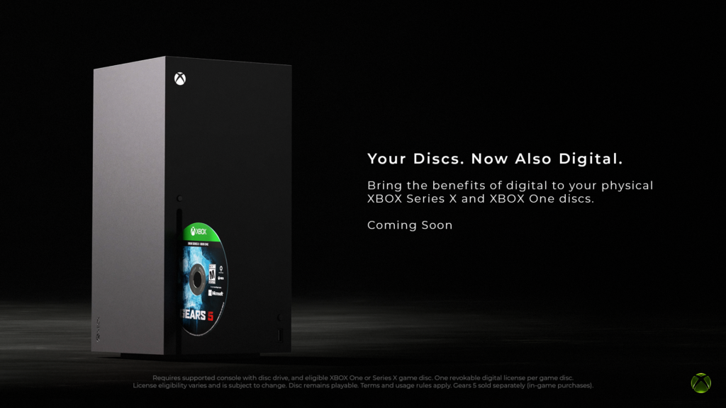 XBOX ra mắt tính năng chuyển đổi đĩa sang kỹ thuật số