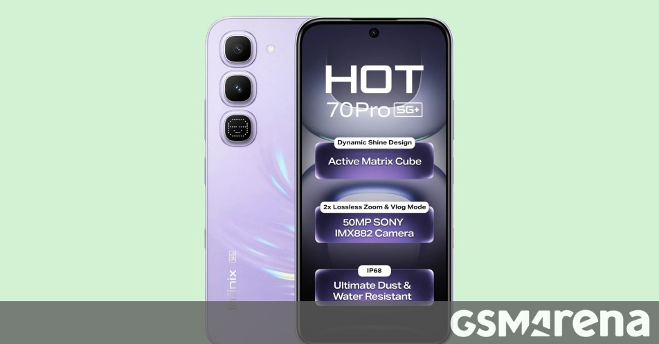 Infinix Hot 70 Pro chính thức ra mắt tại Ấn Độ