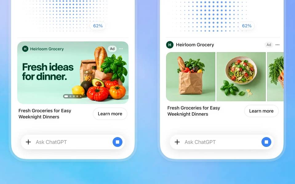OpenAI thêm định dạng quảng cáo hình ảnh vào ChatGPT